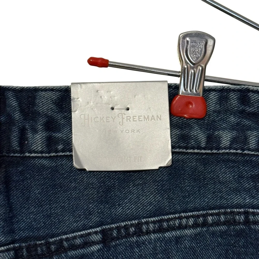Hickey Freeman Womens Jeans Straight Fit Midnight Blue Denim Cotton 28X30 NWT